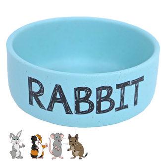 Feeding bowl - Blue - 'Rabbit'