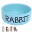 Voerbak - Leuke Voerbak voor  Konijnen en andere Knaagdieren - Blauw - 'Rabbit'