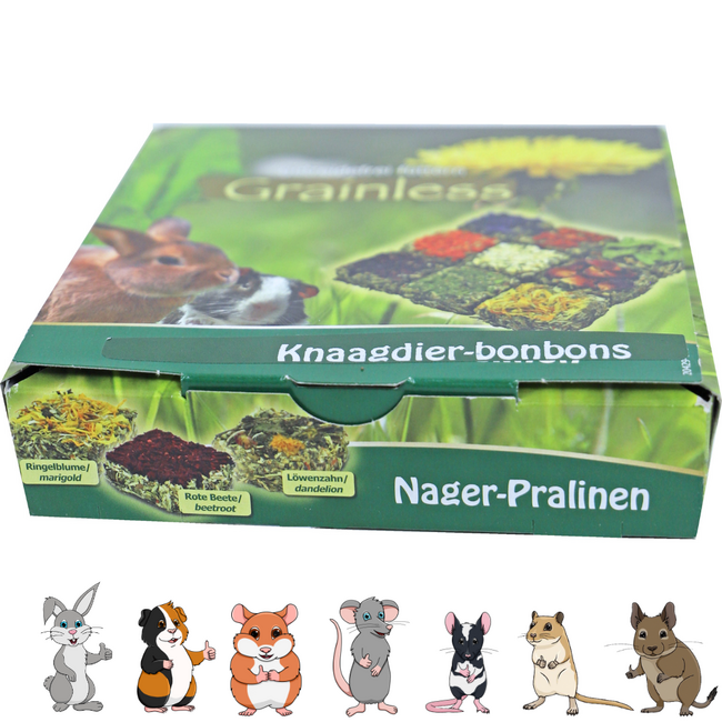 Graanvrije bonbons – Lekkere Snack voor Knaagdieren - 125 gram