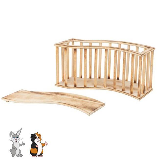 Hooiruif - Handige Houder voor Hooi voor Konijnen en Cavia's - Golvend - 37 × 19 × 13 cm