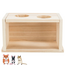 Sand Bath with Two Entrances - Sand Bath for Small Rodents - With Plexiglass Viewing Window - 28 × 15 × 15 cm