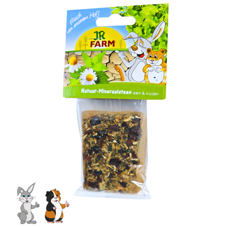 JR Farm Copy of JR Farm knaagdier knaagsteen van natuurlijk leem met bloemen