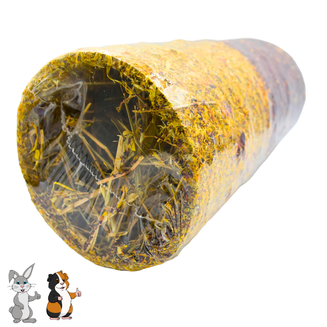 Hay tunnel with herbs and seeds - Ø 10 cm x 25 cm
