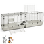 Rabbit and Guinea Pig Hutch - Convenient enclosure for Guinea Pigs and Rabbits - 200 x 50 x 63.5 cm