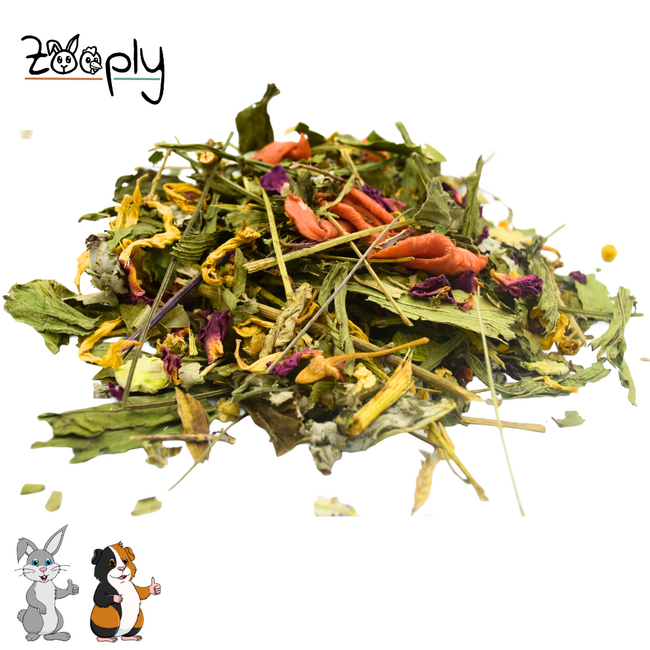 Zooply Zomerdroom - Dried Herbs for Rabbits and Guinea Pigs - 500 grams
