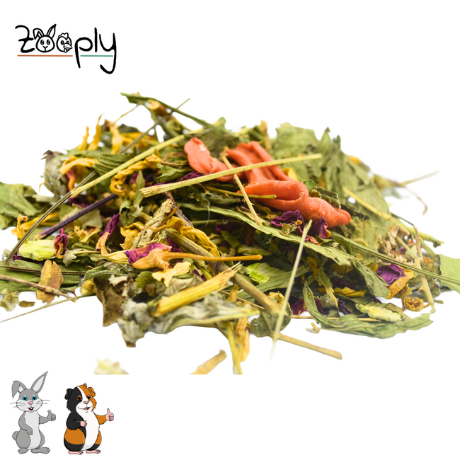 Zooply Summer Dream - Dried herbs for rabbits and guinea pigs - 750 grams