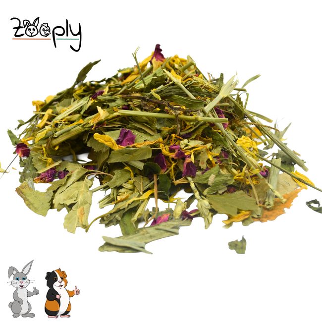 Zooply Flower Dream - Dried herbs for rabbits and guinea pigs - 600 grams