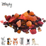 Rode fruitmix - Gedroogd fruit voor konijnen en knaagdieren - Gezonde snack - 400 gram