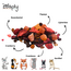 Red fruit mix - Dried fruit for rabbits and rodents - Healthy snack - 400 grams