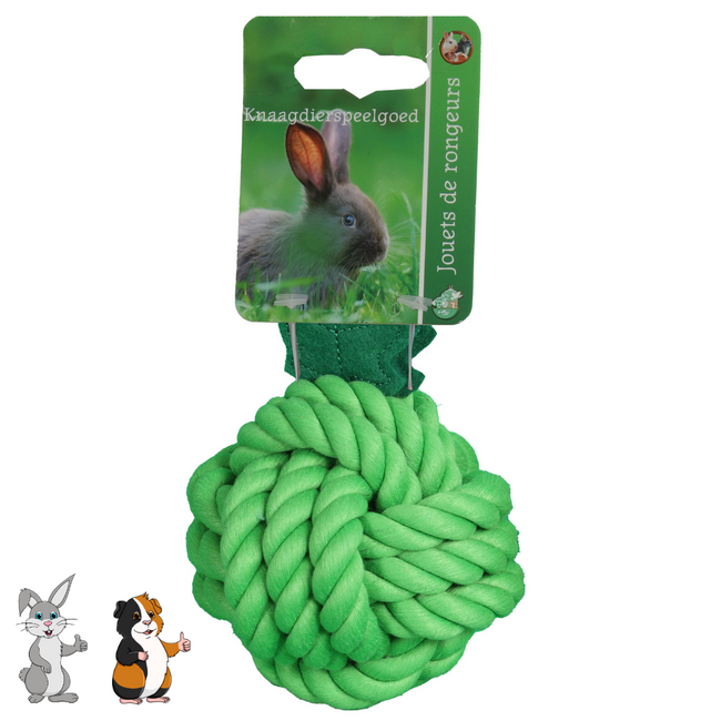 Speelgoed knoopbal - Fruitig groen - 8 cm
