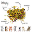 Zooply Weidebloemmix - Mix van gedroogde bloemen en kruiden voor konijnen, cavia's en knaagdieren - 400 gram