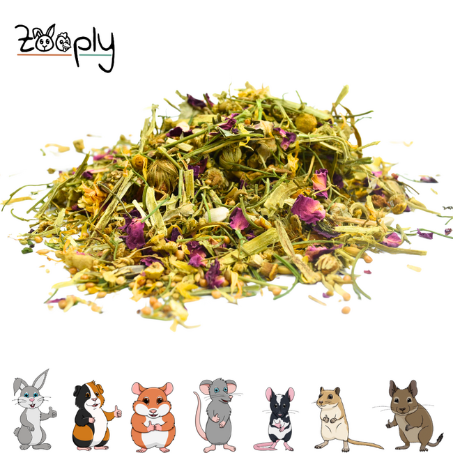 Zooply Strooibloemen met luzerne en zonnebloempitten - 200 grams
