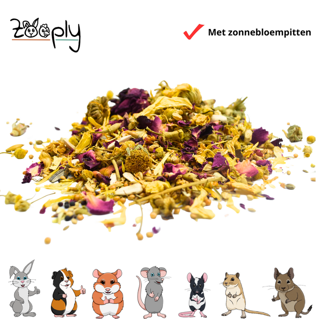Zooply Strooibloemen met zonnebloempitten en zaden - 200 grams