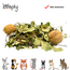 Forest mix with various leaves and walnuts – Mix for hamsterscaping – Specially for rodents - 150 grams
