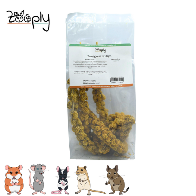 Spray millet pieces - Foraging snack for small rodents - 100 grams