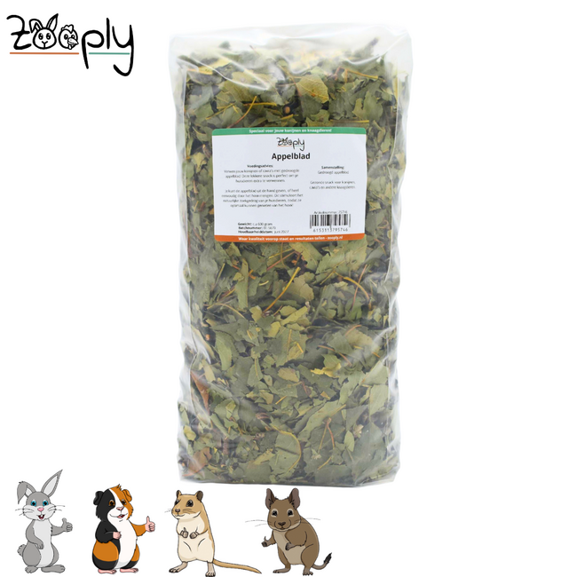 Zooply Apple Leaves - Dried leaves for rabbits and rodents - Healthy snack