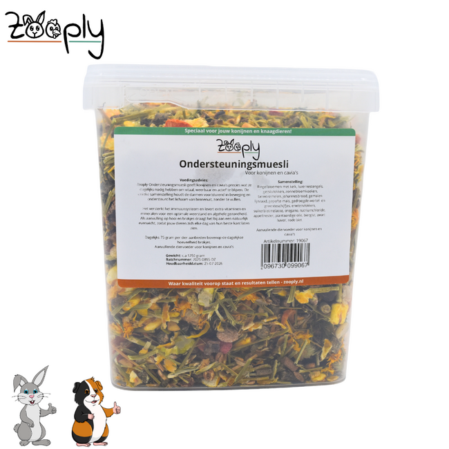 Zooply Ondersteuningsmuesli for Rabbits and Guinea Pigs - 1750 grams