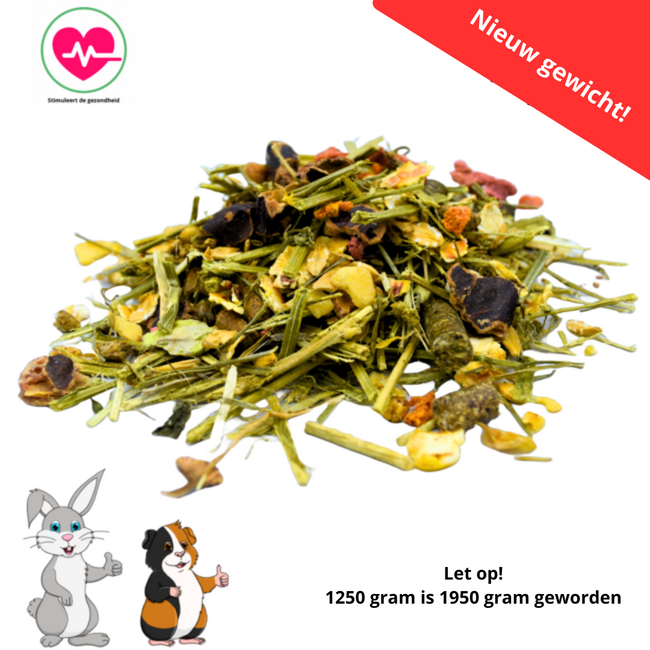 Zooply Ondersteuningsmuesli for Rabbits and Guinea Pigs - 1750 grams