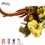 Zooply Zomer Boeket - Decoratief boeket van gedroogde bloemen en grassen voor hamsters, gerbils, muizen en ratten - 100 gram