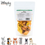 Zooply Gele Fruitmix - Snackmix van appel, banaan, mango, ananas en kokos voor konijnen, cavia's en kleine knaagdieren - Gezonde snack
