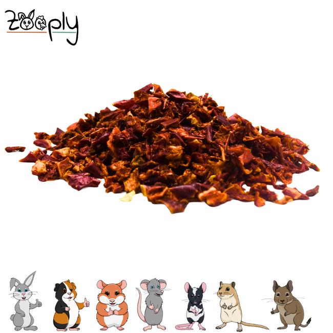Zooply Paprika - Dried vegetable for rabbits and rodents - Healthy snack