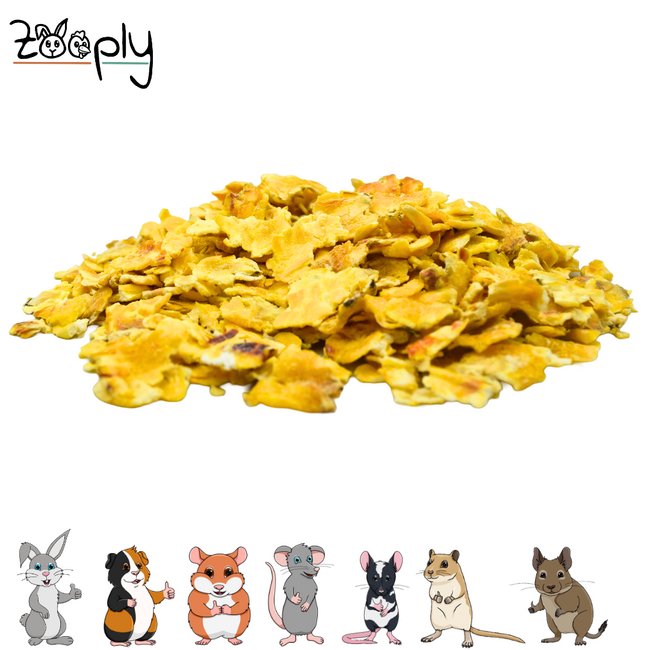 Zooply Maisvlokken - Natural Snack for Rabbits, Guinea Pigs and Small Rodents - 400 grams