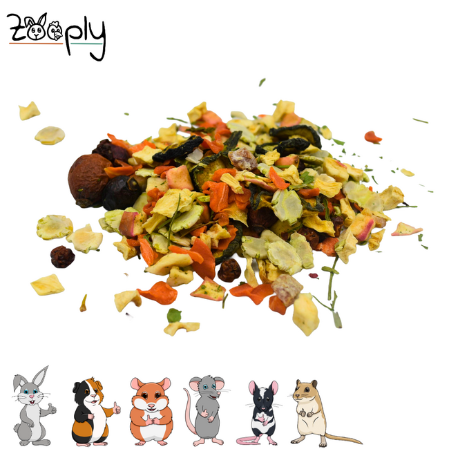 Zooply Lentemix Snack for Rabbits, Guinea Pigs and Small Rodents - Natural Snack - 350 grams