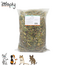 Zooply Herbal Hay with Leaves & Herb Mix - Hay fresh from the field - Conveniently packaged - 1 kg