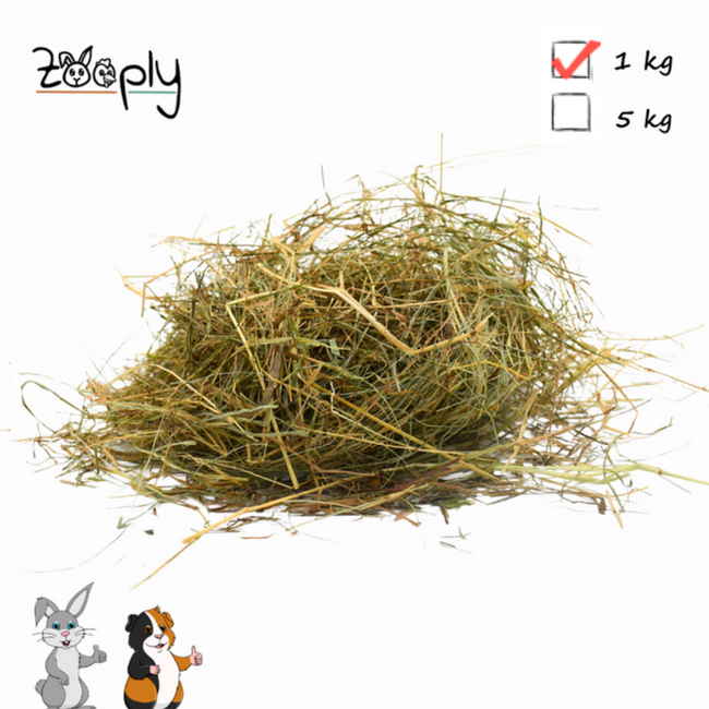 Zooply Oostenrijks Alpenhooi - Hooi voor konijnen en cavia's - 1 kg
