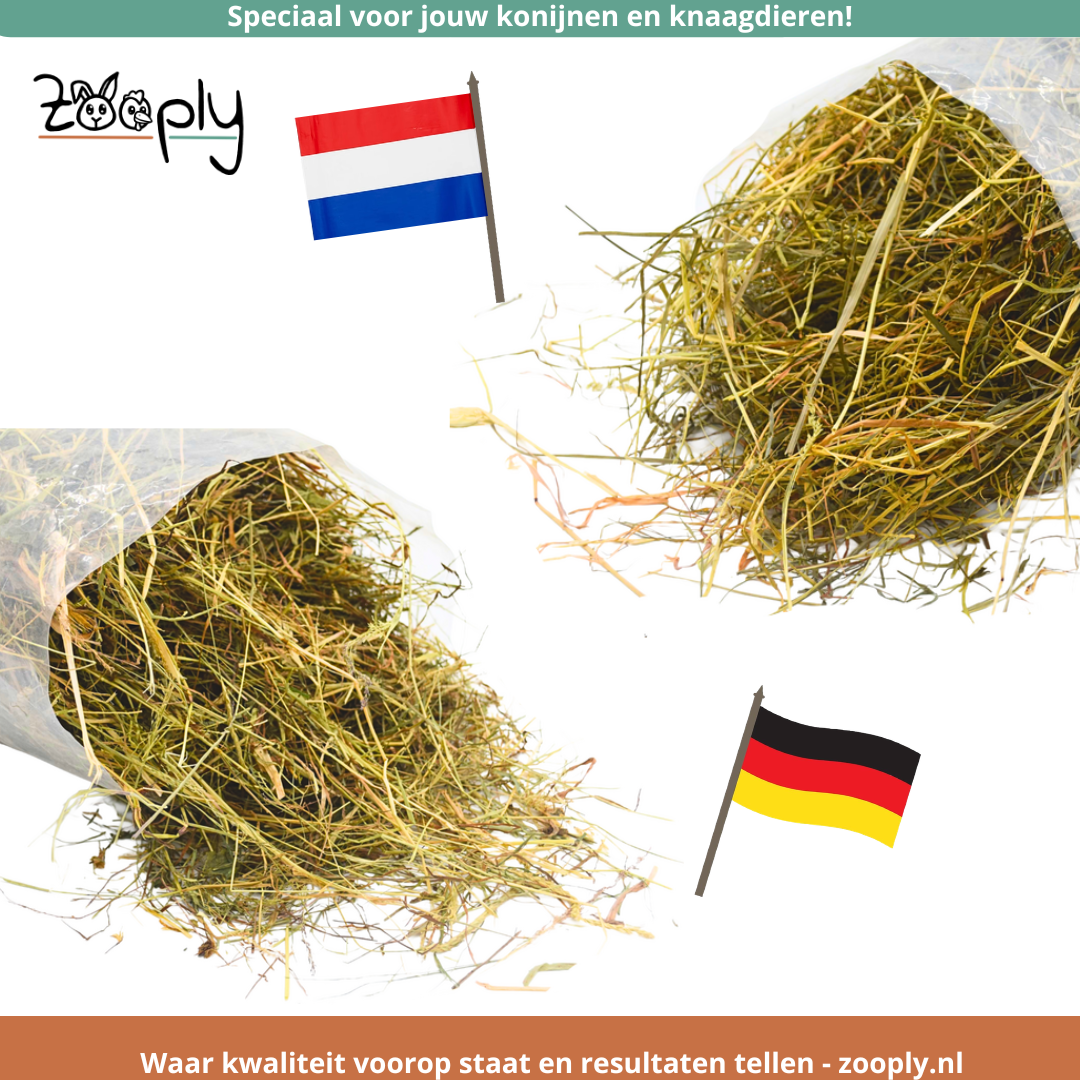Het verschil tussen Zooply Duits kruidenhooi en Zooply weidehooi. Welke is geschikt voor jouw dier?