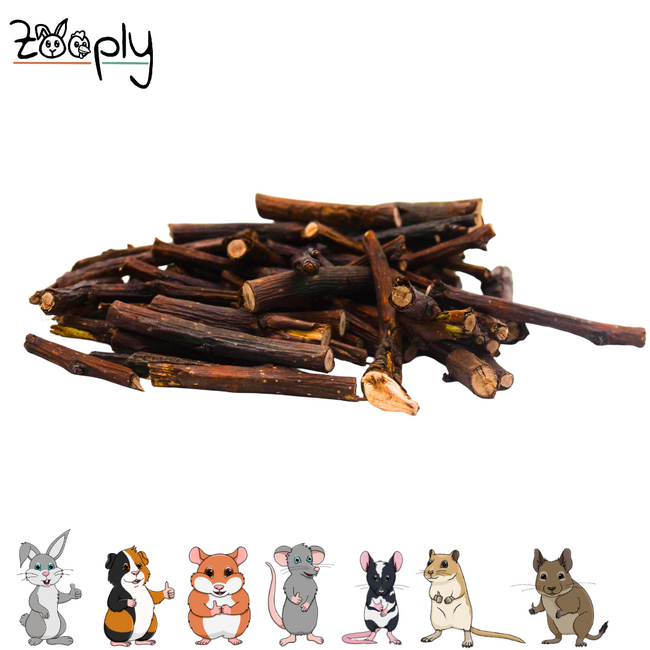 Zooply Apple Branches - Dried branches for rabbits and rodents - Good for the teeth