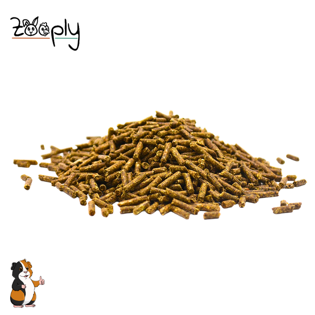 Zooply Guinea Pig Food - High-quality guinea pig food with vitamin C - Packed in a plastic bag - 10 kg
