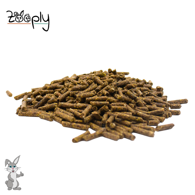 Zooply Rabbit Feed with Digestive Support - Highest Quality Rabbit Feed from Germany - Plastic Bag - 3.5 kg