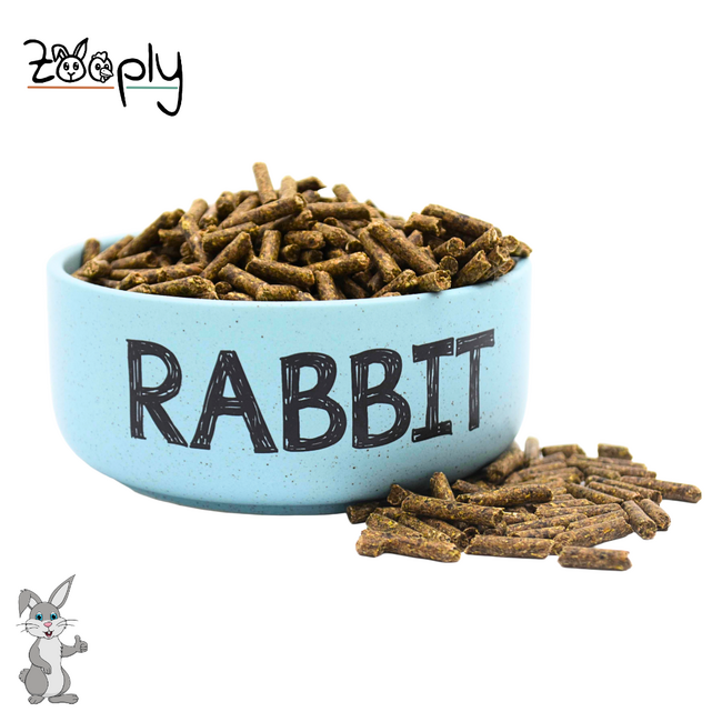 Zooply Rabbit Feed with Digestive Support - Highest Quality Rabbit Feed from Germany - Plastic Bag - 3.5 kg