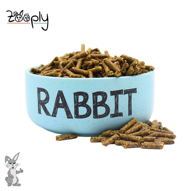 Zooply Rabbit Feed Digestive Support - Highest quality rabbit feed from Germany - 10 kg