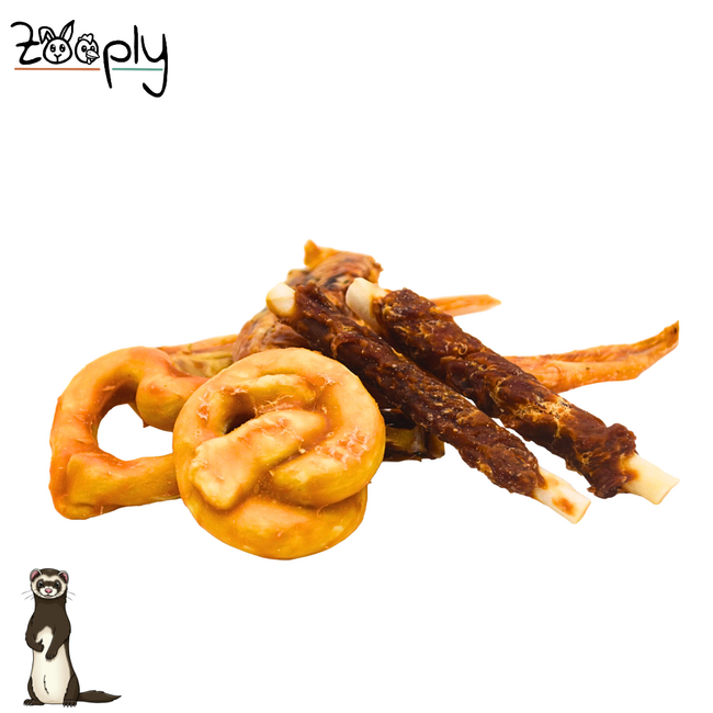 Zooply Fretten Snackmix - Natural Snack Mix for Ferrets - 500 grams