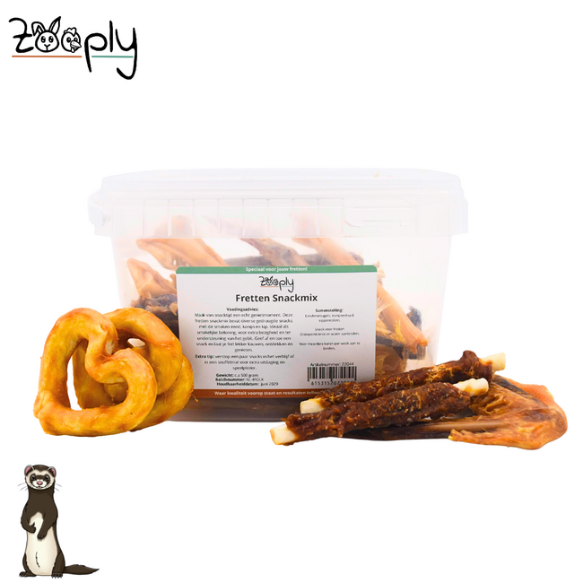 Zooply Fretten Snackmix - Natural Snack Mix for Ferrets - 500 grams
