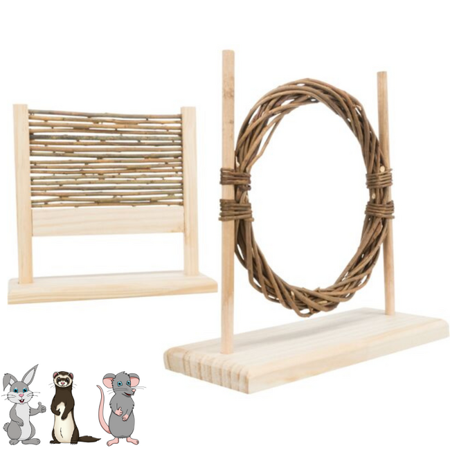 Agility Training Test - Fun Toy for Rabbits and Other Rodents - 28 × 26 × 11 cm