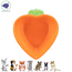 Carrot feeding bowl - Ceramic feeding bowl for rabbits and rodents - 12 x 11 cm