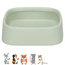 Ceramic food bowl - Convenient food bowl for rabbits, guinea pigs and other rodents - Green - 200 ml - Square