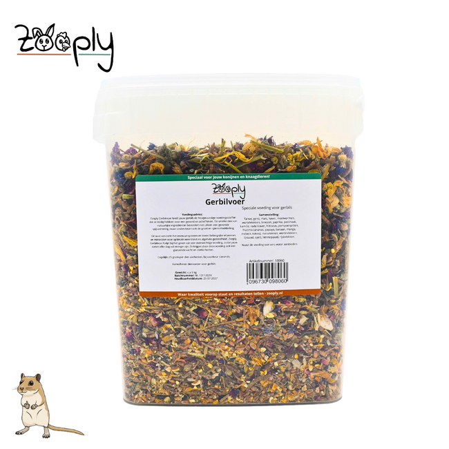 Zooply Gerbil Food - Special Feed for Gerbils - Bulk Pack - 5 kg