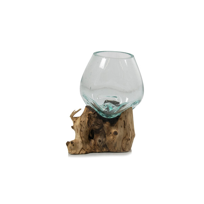 Graafbak / zandbad - Glas op Gamal wortel - 12 cm