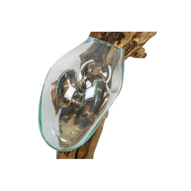 Graafbak / zandbad - Glas op Gamal stam - 20 cm