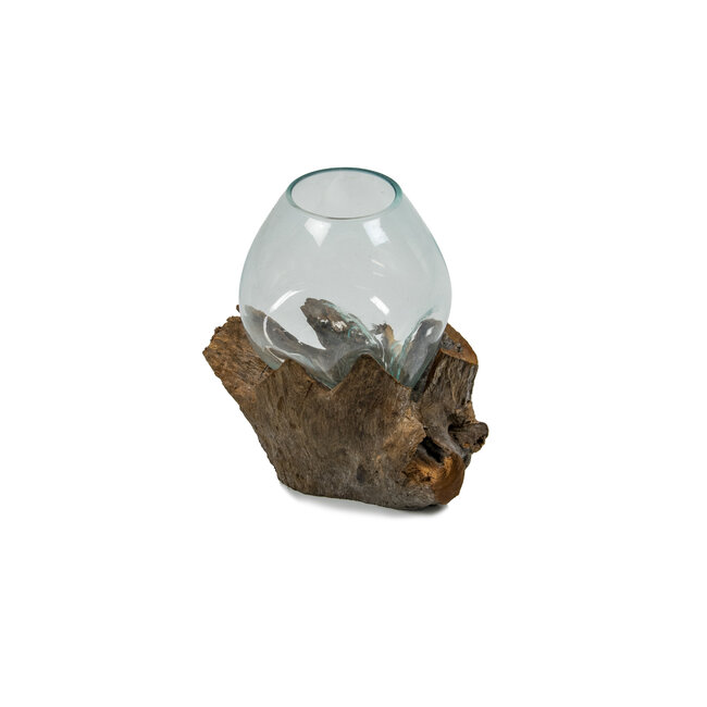 Graafbak / zandbad - Glas op Gamal wortel - 20 cm