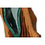 Graafbak / zandbad - Glas op Gamal wortel - 25 x 9 x 15 x 25cm