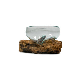 Gigan Garden & Deco Voerbak / zandbad - Glas op Gamal wortel - 15 cm