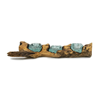 Gigan Garden & Deco Voerbak / zandbad - Glas op Gamal wortel - 60 cm