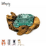 Gigan Garden & Deco Voerbak/Zandbad op Gamal Wortel - Decoratieve glazen bak voor knaagdieren