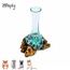 Gigan Garden & Deco Bloemenhouder op Gamal Wortel - Decoratieve glazen bloemenhouder - 25 cm