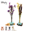 Gigan Garden & Deco Bloemenhouder op Gamal Wortel - Decoratieve glazen bloemenhouder - 25 cm